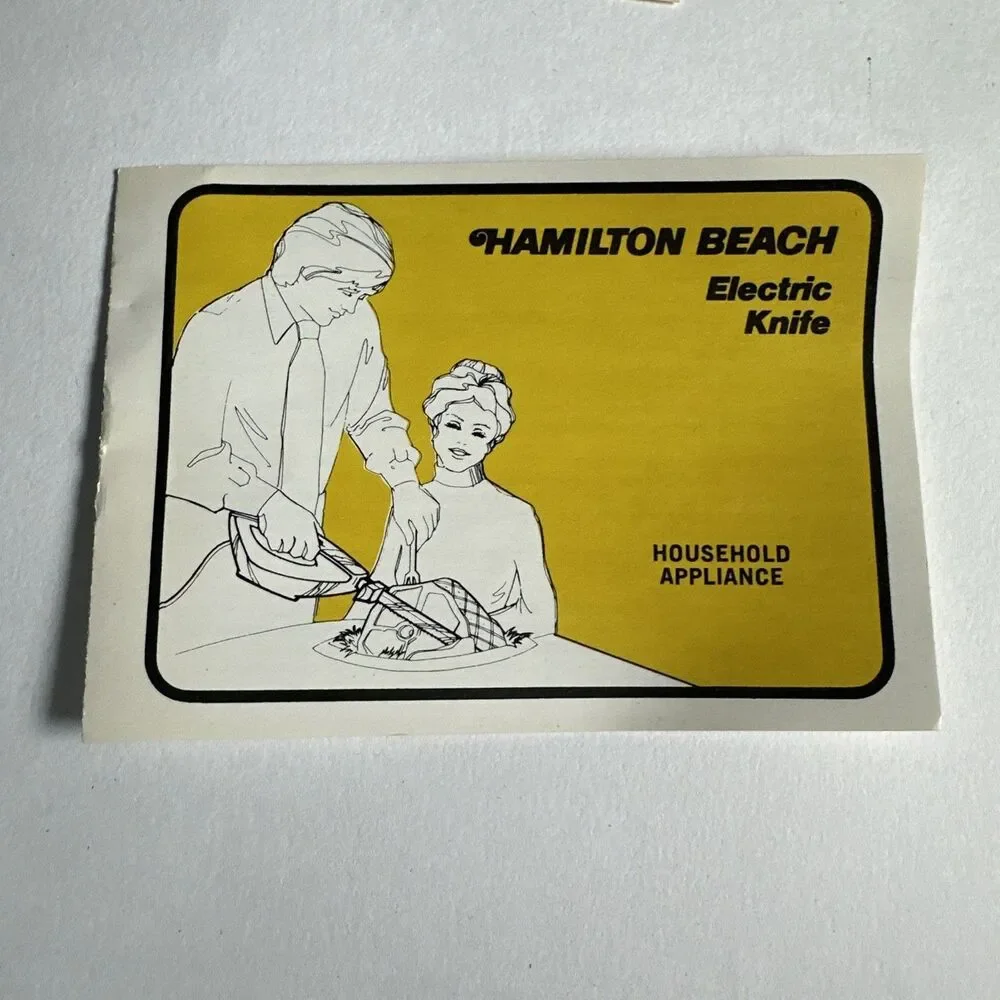 Hamilton Beach Scovill Avocado Switchable Electric Knife Wall Mount Orig Box297A